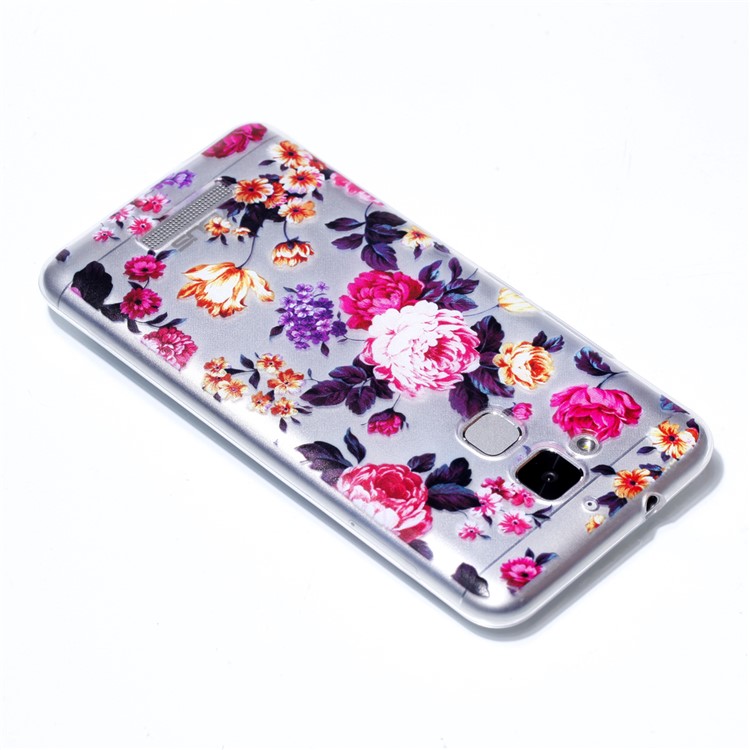 Pattern Printing Soft TPU Cellphone Casing for Asus Zenfone 3 Max ZC520TL - Blooming Flowers-4