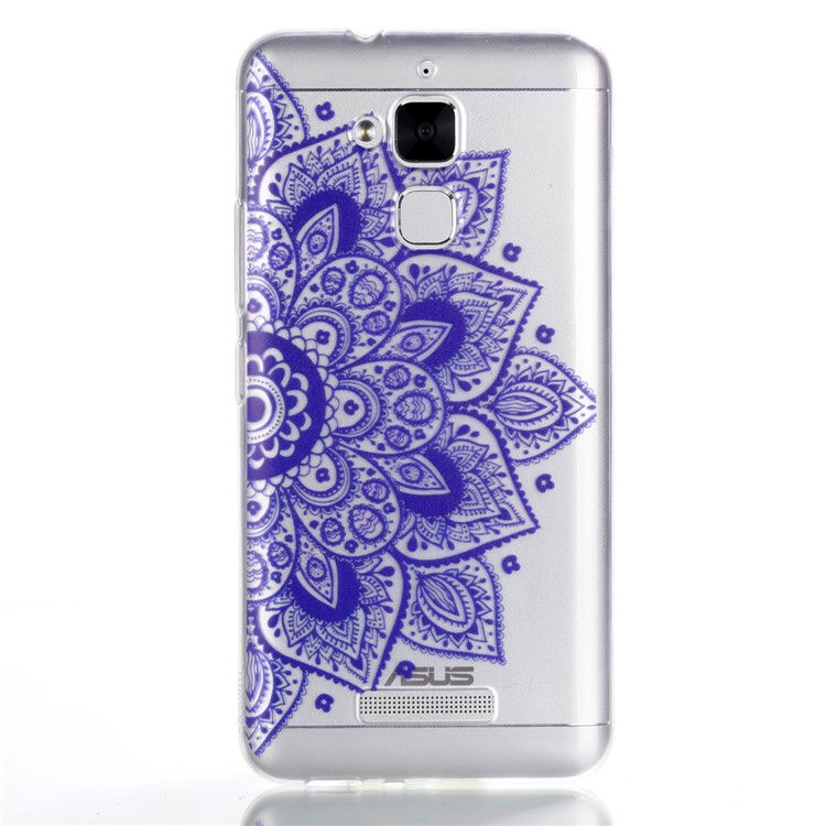 Pattern Printing Soft TPU Cellphone Casing Cover for Asus Zenfone 3 Max ZC520TL - Purple Mandala-2