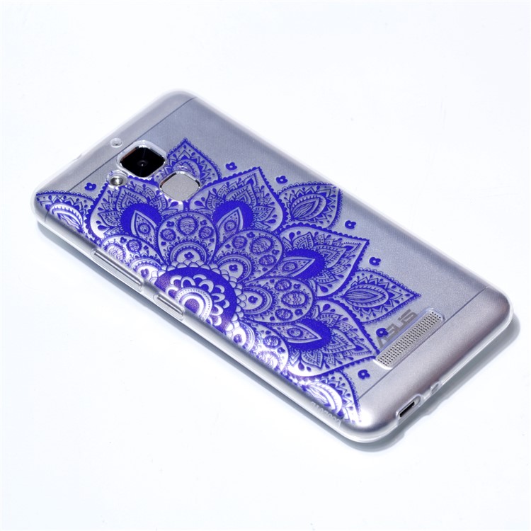 Pattern Printing Soft TPU Cellphone Casing Cover for Asus Zenfone 3 Max ZC520TL - Purple Mandala-3