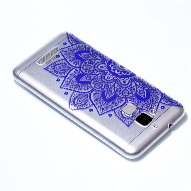 Pattern Printing Soft TPU Cellphone Casing Cover for Asus Zenfone 3 Max ZC520TL - Purple Mandala-4