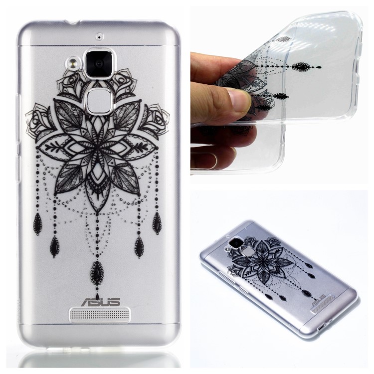 Pattern Printing Soft TPU Cellphone Shell for Asus Zenfone 3 Max ZC520TL - Mandala Dream Catcher-1