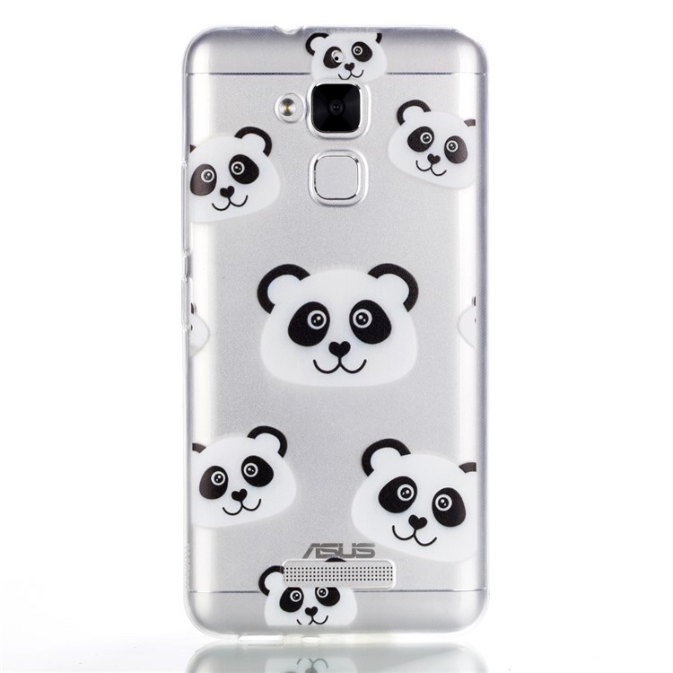 Pattern Printing Soft TPU Phone Shell for Asus Zenfone 3 Max ZC520TL - Panda-2