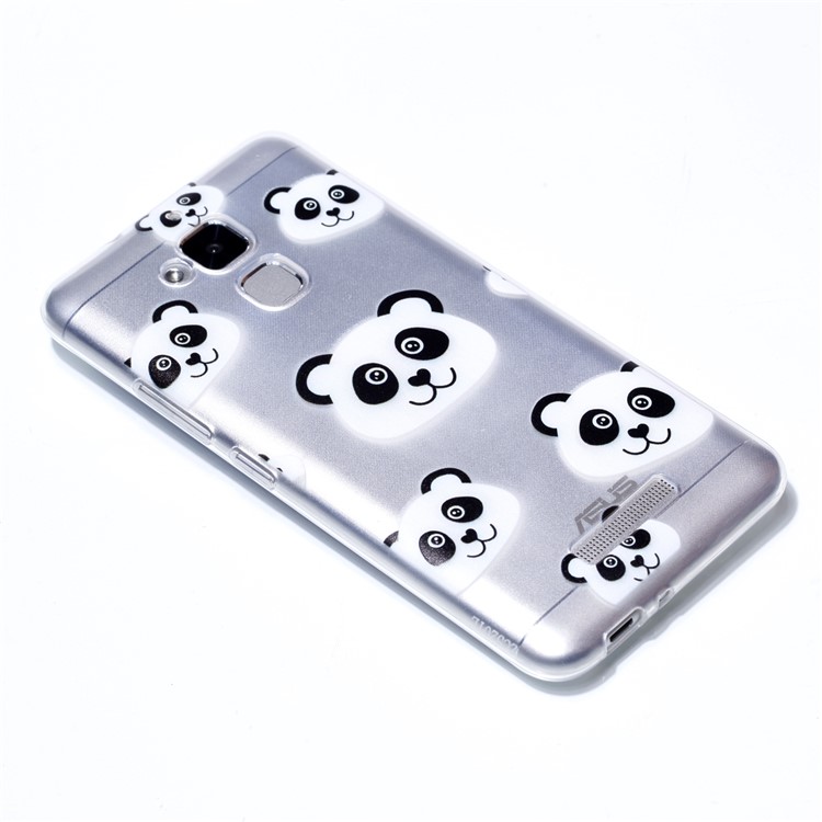 Pattern Printing Soft TPU Phone Shell for Asus Zenfone 3 Max ZC520TL - Panda-3
