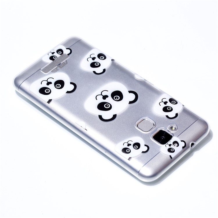 Pattern Printing Soft TPU Phone Shell for Asus Zenfone 3 Max ZC520TL - Panda-4