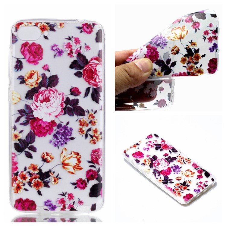 Pattern Printing Flexible TPU Case for Asus Zenfone 4 Max ZC520KL - Beautiful Flowers-1