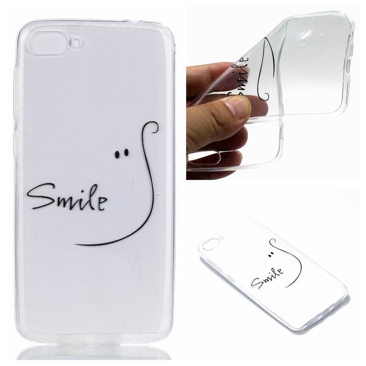 Pattern Printing TPU Cell Phone Case for Asus Zenfone 4 Max ZC520KL - Smile-1