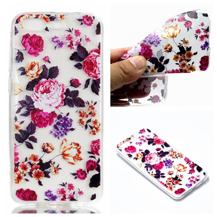 Pattern Printing Soft TPU Back Case for Asus ZenFone 4 Pro (ZS551KL) - Beautiful Flowers-1