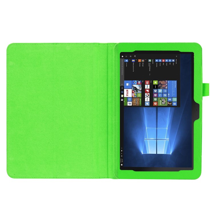 Coque En Cuir PU Légère Avec Porte-stylet Pour Livre De Transformateur Asus T103HAF - Vert-2