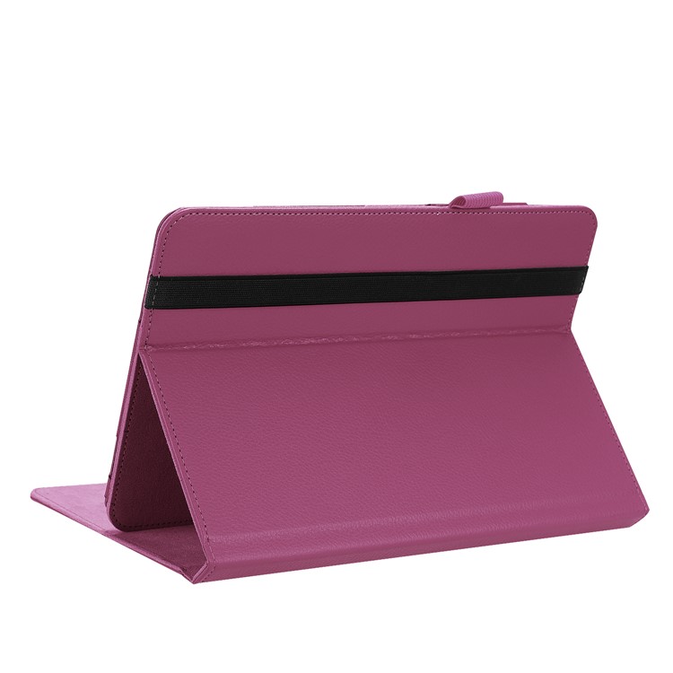 For Asus Transformer Book T103HAF PU Leather Stand Tablet Cover Case with Stylus Pen Holder - Purple-6