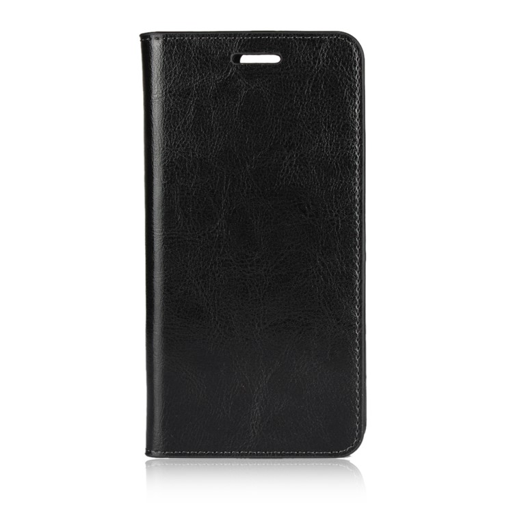 Crazy Horse Stand Wallet Genuine Leather Case for Asus ZenFone 4 Pro (ZS551KL) - Black-2