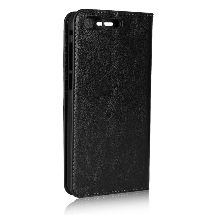 Crazy Horse Stand Wallet Genuine Leather Case for Asus ZenFone 4 Pro (ZS551KL) - Black-3