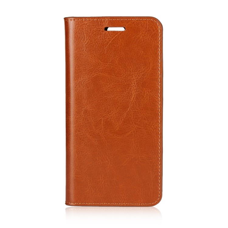 Crazy Horse Stand Wallet Genuine Leather Case for Asus ZenFone 4 Pro (ZS551KL) - Coffee-2