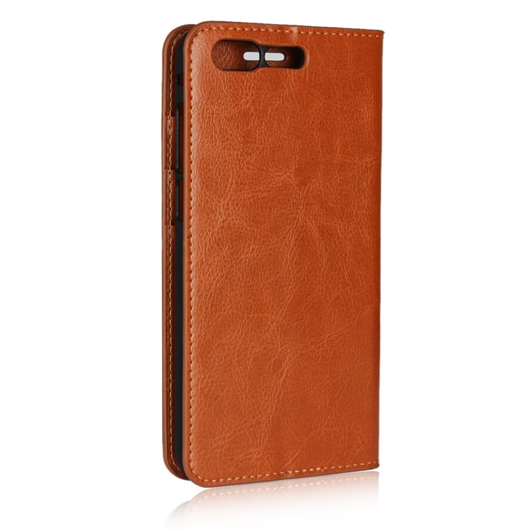 Crazy Horse Stand Wallet Genuine Leather Case for Asus ZenFone 4 Pro (ZS551KL) - Coffee-3