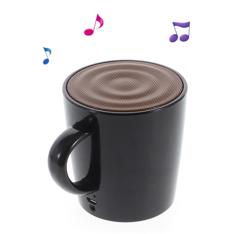Coffee Cup Bluetooth Speaker with Voice Record and AUXinput Feature