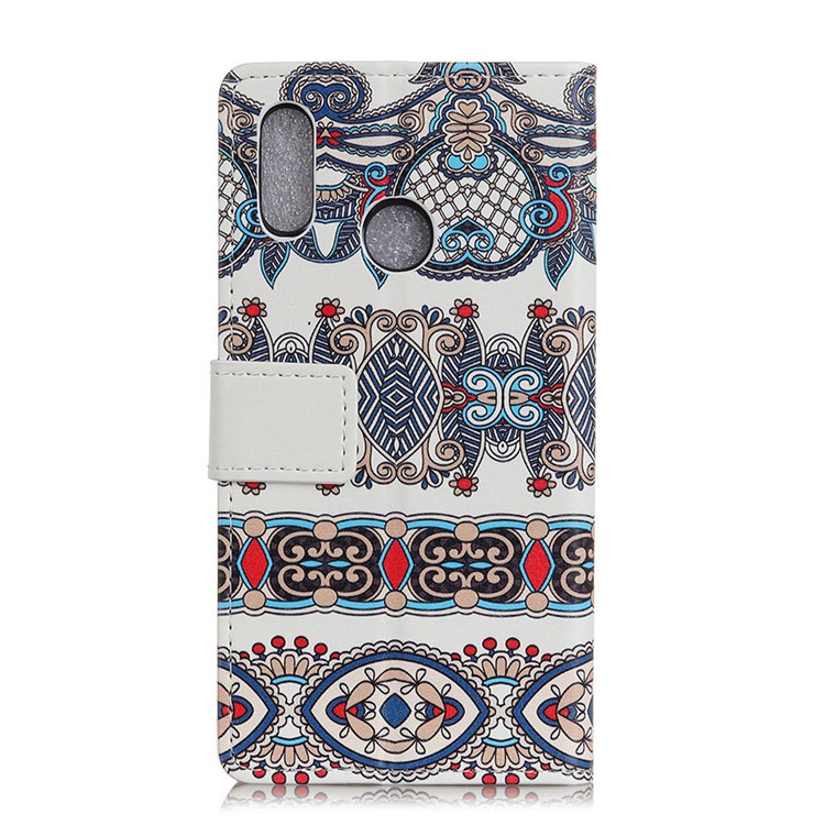 Pattern Printing Wallet Leather Stand Case for Asus Zenfone 5 ZE620KL - Arabic Floral Pattern-3