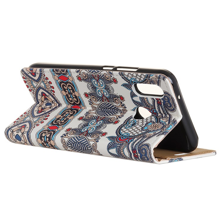 Pattern Printing Wallet Leather Stand Case for Asus Zenfone 5 ZE620KL - Arabic Floral Pattern-4