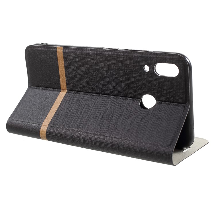 Cross Texture Card Holder Leather Case for Asus Zenfone 5Z ZS620KL / Zenfone 5 ZE620KL - Black-4