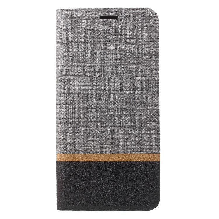 Cross Texture Card Holder Leather Mobile Phone Shell for Asus Zenfone 5Z ZS620KL / Zenfone 5 ZE620KL - Grey-1