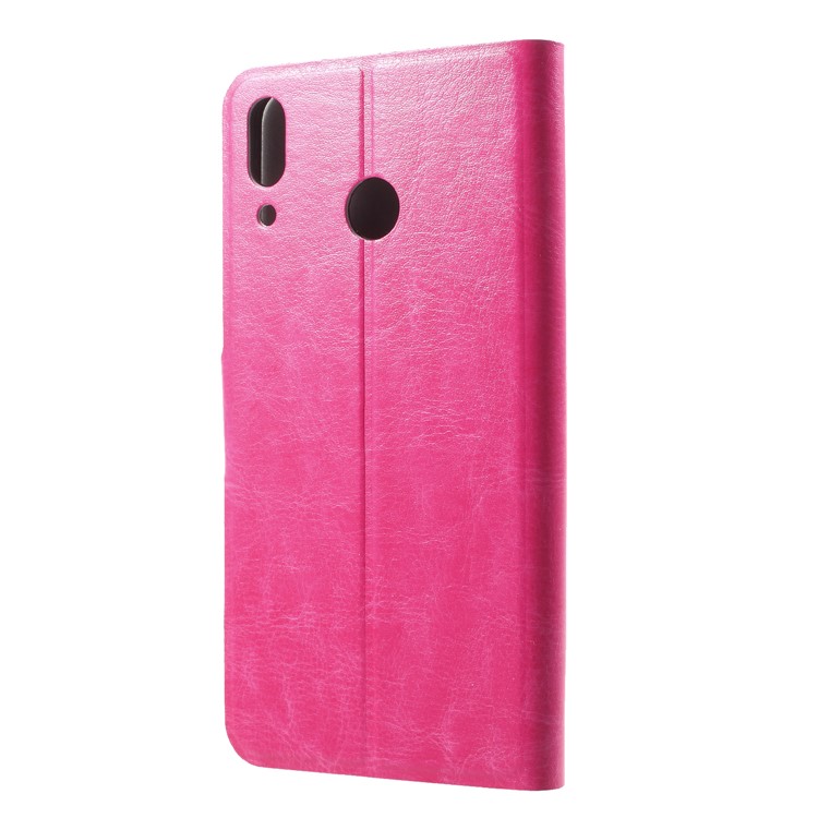 Crazy Horse Stand Leather Card Holder Case for Asus Zenfone 5Z ZS620KL / Zenfone 5 ZE620KL - Rose-2