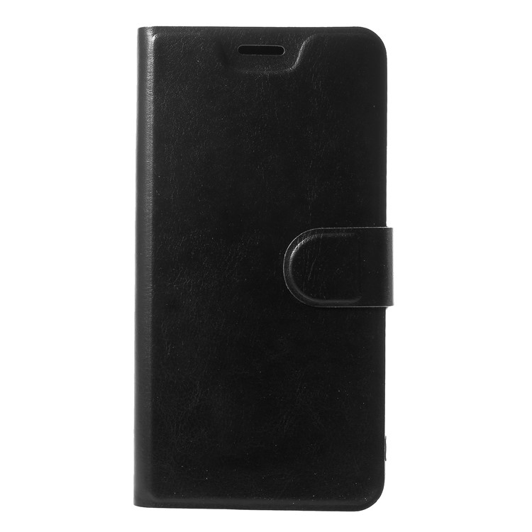 Crazy Horse Stand Leather Phone Case with Card Slot for Asus Zenfone 5Z ZS620KL / Zenfone 5 ZE620KL - Black-1