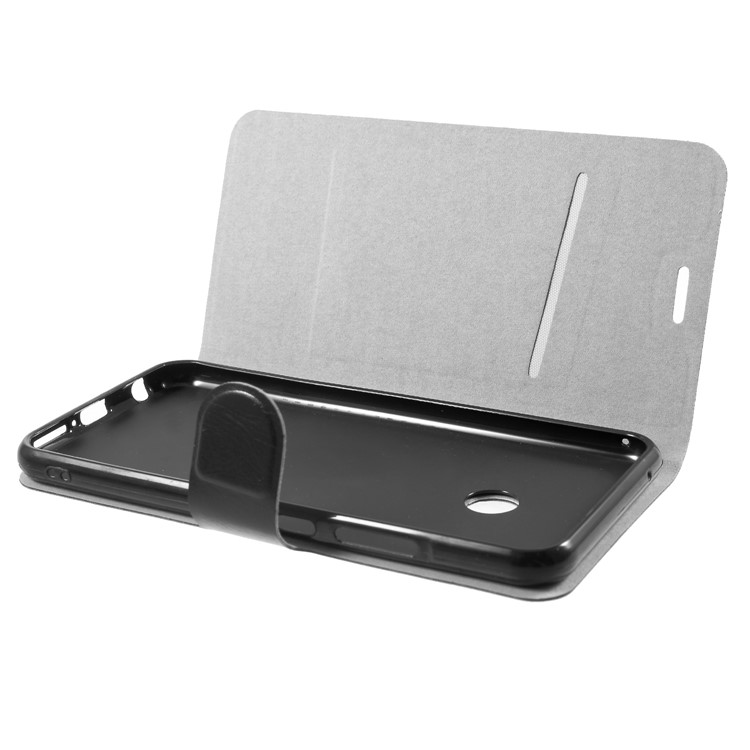 Crazy Horse Stand Leather Phone Case with Card Slot for Asus Zenfone 5Z ZS620KL / Zenfone 5 ZE620KL - Black-5