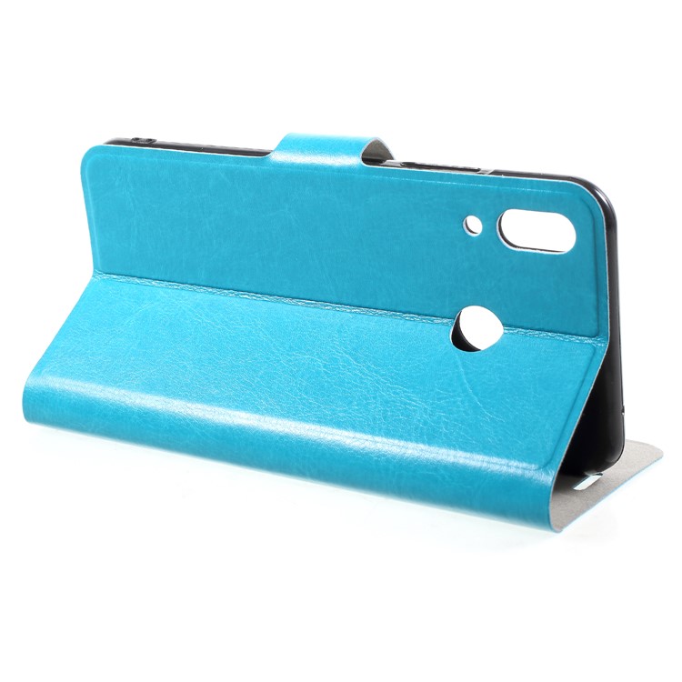 Crazy Horse PU Leather Card Holder Phone Cover for Asus Zenfone 5Z ZS620KL / Zenfone 5 ZE620KL - Blue-4
