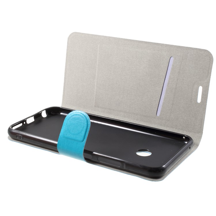 Crazy Horse PU Leather Card Holder Phone Cover for Asus Zenfone 5Z ZS620KL / Zenfone 5 ZE620KL - Blue-5