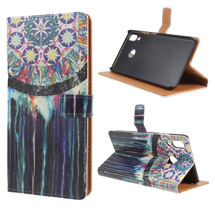 Pattern Printing Leather Wallet Case for Asus Zenfone 5Z ZS620KL - Dream Catcher-1