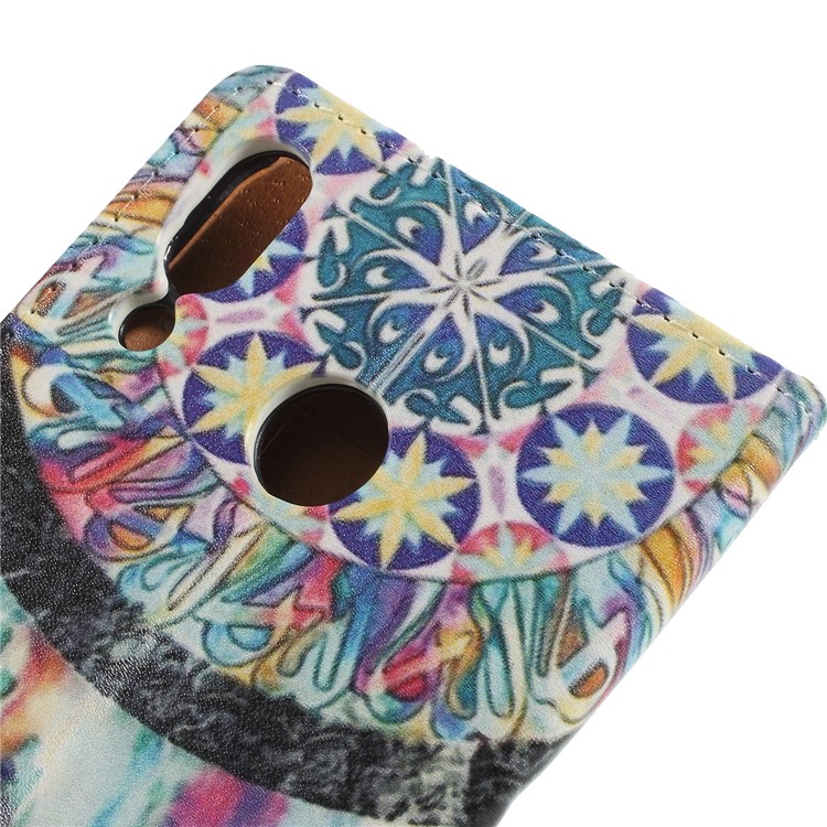 Pattern Printing Leather Wallet Case for Asus Zenfone 5Z ZS620KL - Dream Catcher-7