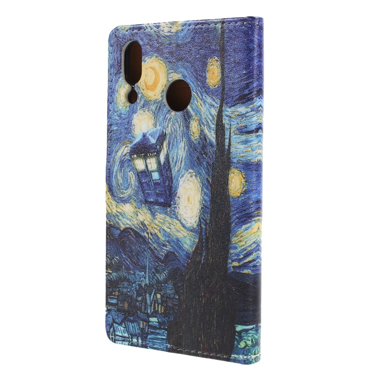 Pattern Printing Leather Wallet Shell Case for Asus Zenfone 5Z ZS620KL - Oil Painting-2