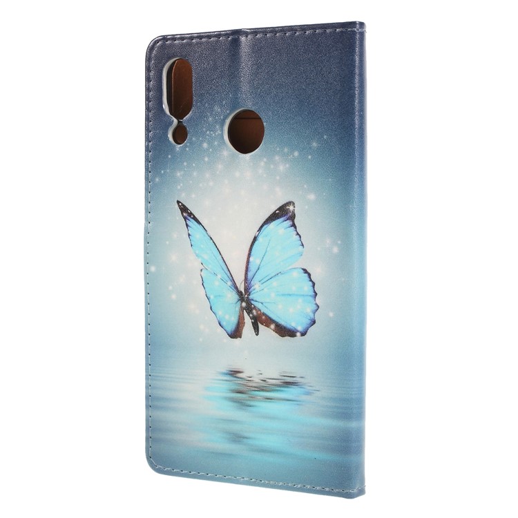 Pattern Printing Magnetic Leather Wallet Case for Asus Zenfone 5Z ZS620KL - Blue Butterfly-2