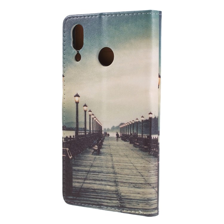 Pattern Printing PU Leather Wallet Case for Asus Zenfone 5Z ZS620KL - Dock at Sunset-2