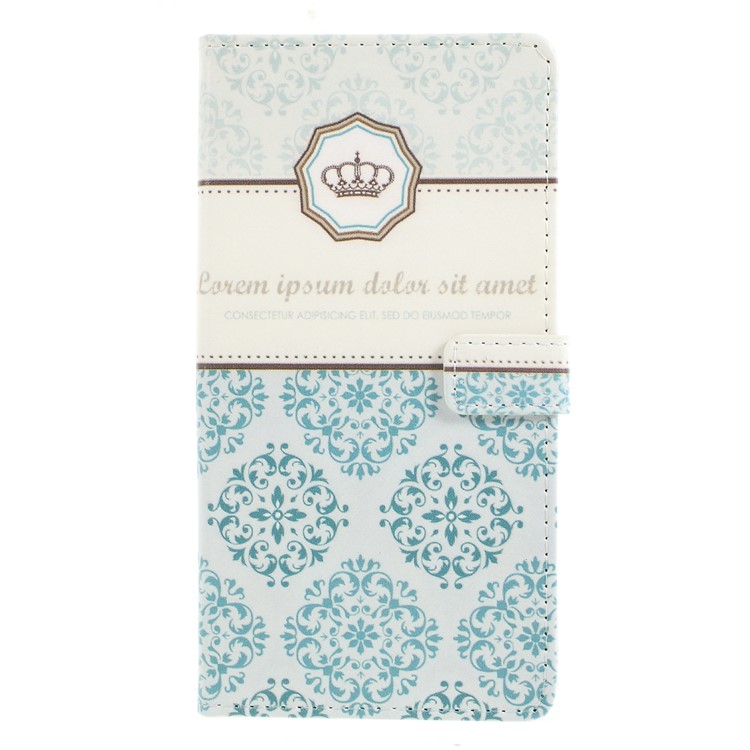 Pattern Printing Stand Leather Wallet Case for Asus Zenfone 5Z ZS620KL - Damask Flower-1