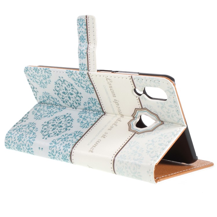 Pattern Printing Stand Leather Wallet Case for Asus Zenfone 5Z ZS620KL - Damask Flower-5