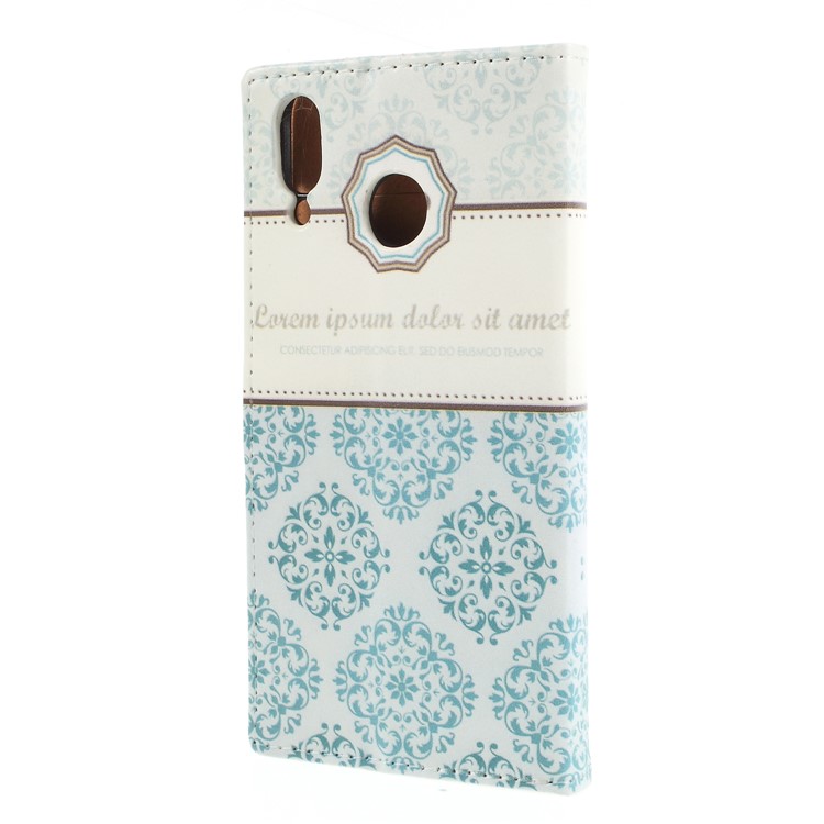 Pattern Printing PU Leather Magnetic Wallet Mobile Phone Shell for Asus Zenfone Max (M1) ZB555KL - Damask Flower-2
