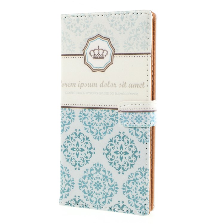 Pattern Printing PU Leather Magnetic Wallet Mobile Phone Shell for Asus Zenfone Max (M1) ZB555KL - Damask Flower-3