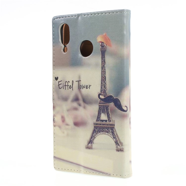 Pattern Printing Wallet Stand Leather Phone Casing for Asus Zenfone Max (M1) ZB555KL - Eiffel Tower-2