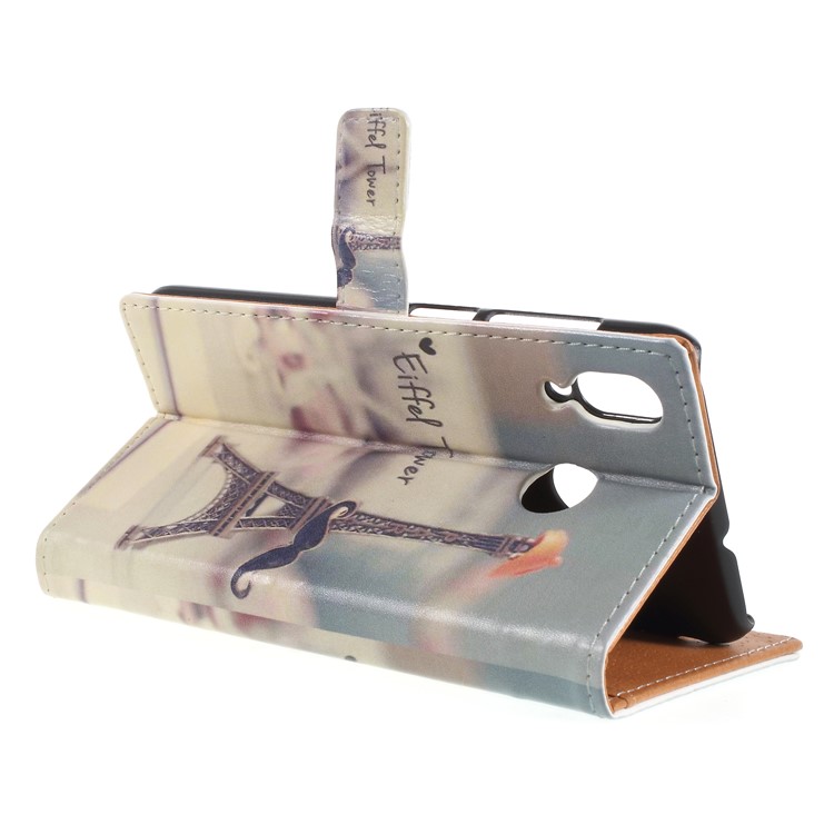 Pattern Printing Wallet Stand Leather Phone Casing for Asus Zenfone Max (M1) ZB555KL - Eiffel Tower-5