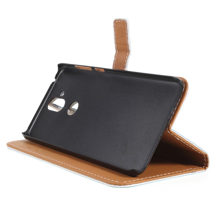 Pattern Printing Wallet Leather Mobile Phone Protection Cover for Asus Zenfone 5 Lite ZC600KL - Blue Butterfly-4