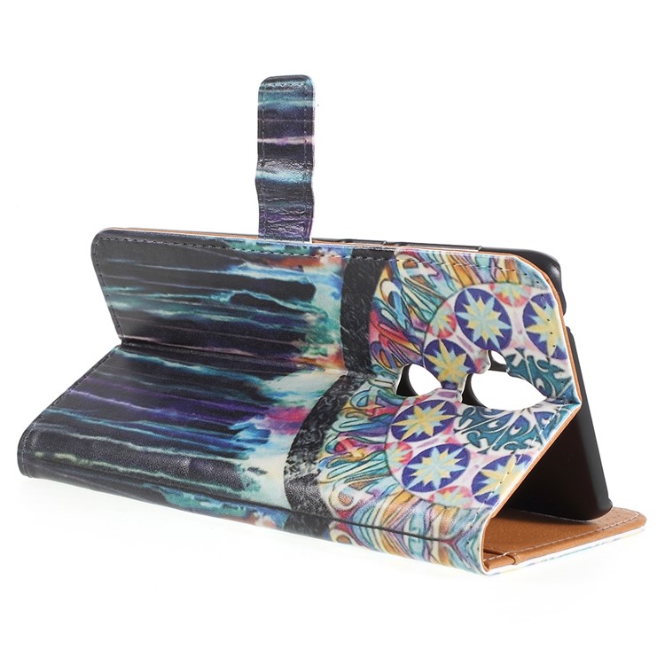 For Asus Zenfone 5 Lite ZC600KL Pattern Printing Wallet Leather Folio Magnetic Case - Colorful Dream Catcher-5