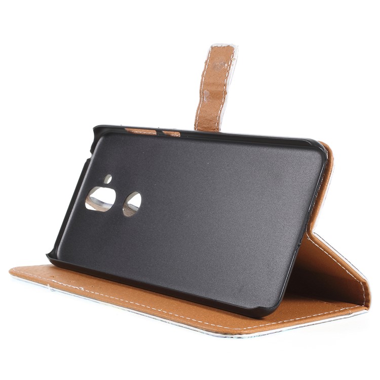 Pattern Printing Wallet Leather Cellphone Case with Card Holders for Asus Zenfone 5 Lite ZC600KL - Starry Sky-4
