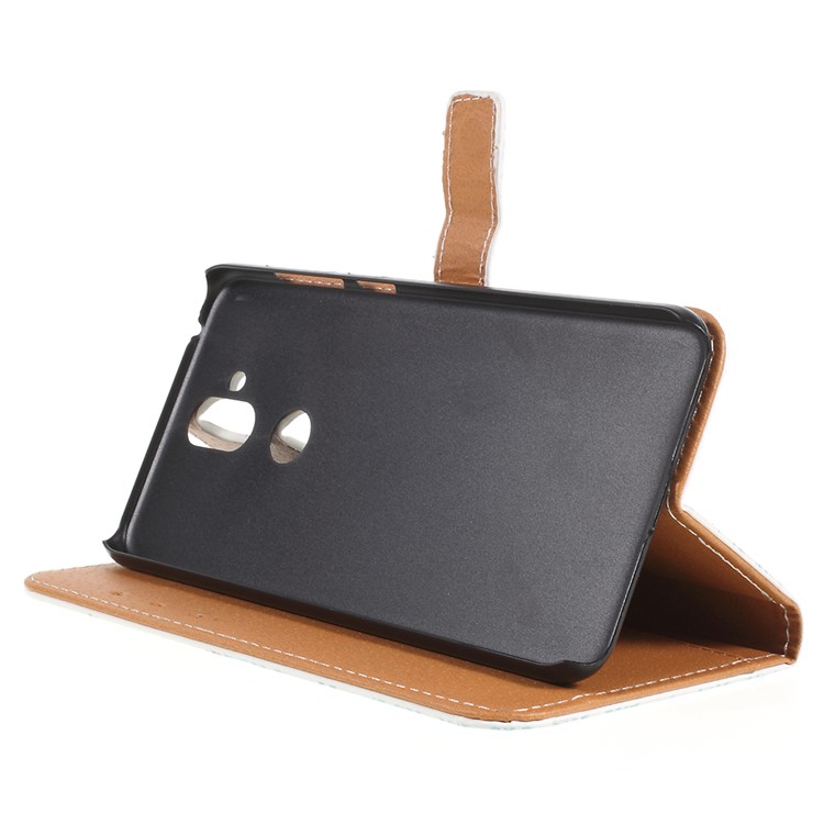 Patterned PU Leather Phone Wallet Stand Case Accessory for Asus Zenfone 5 Lite ZC600KL - Crown and Flowers-4