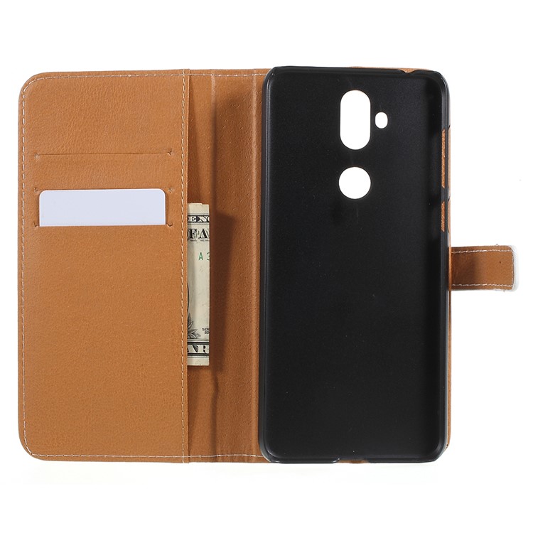 Patterned Leather Wallet Mobile Phone Cover for Asus Zenfone 5 Lite ZC600KL - Police Public Call Box-6