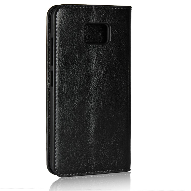 Crazy Horse Texture Genuine Leather Wallet Case for Asus Zenfone V V520KL - Black-3