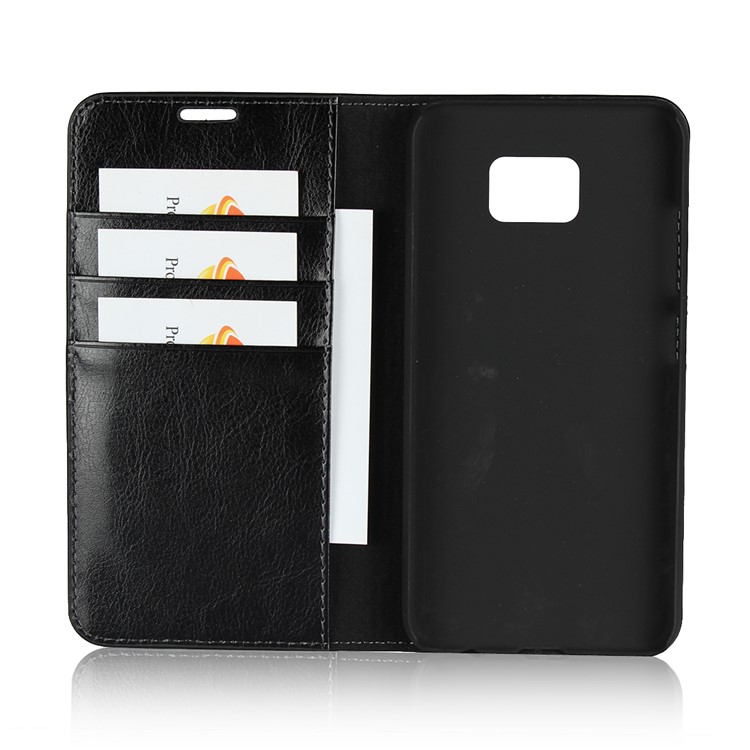 Crazy Horse Texture Genuine Leather Wallet Case for Asus Zenfone V V520KL - Black-5