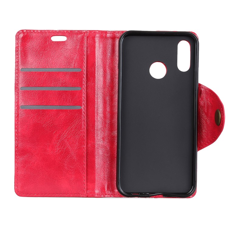 PU Leather Flip Stand Mobile Phone Shell for Asus Zenfone Max (M1) ZB555KL - Red-4