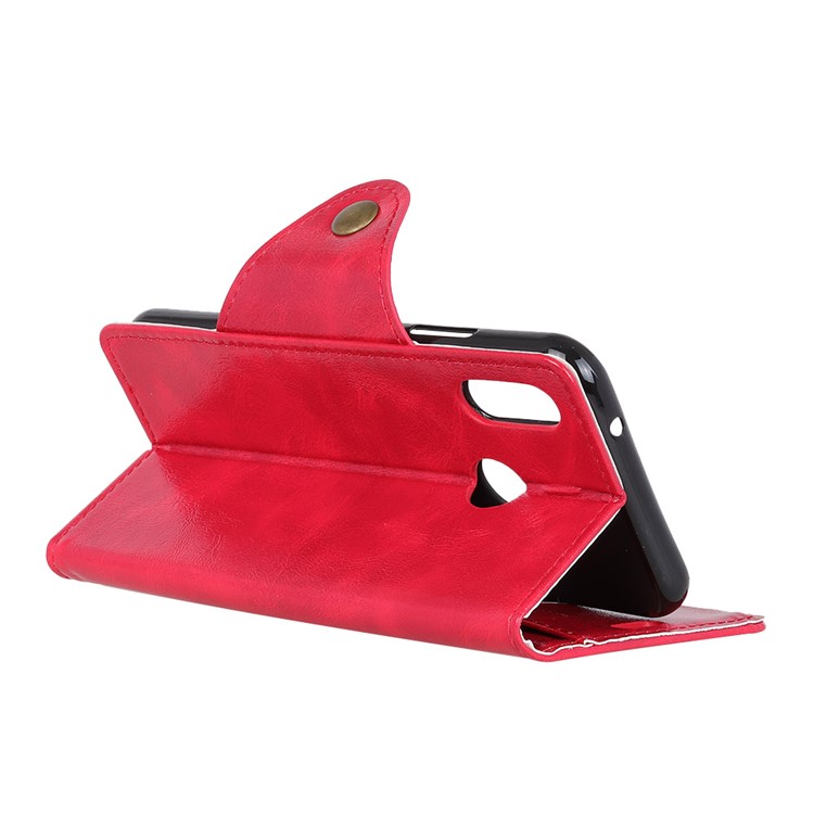 PU Leather Flip Stand Mobile Phone Shell for Asus Zenfone Max (M1) ZB555KL - Red-5