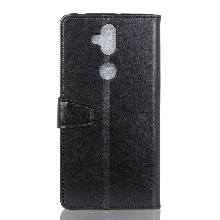 Crazy Horse Wallet Leather Stand Case for Asus Zenfone 5 Lite ZC600KL - Black-4
