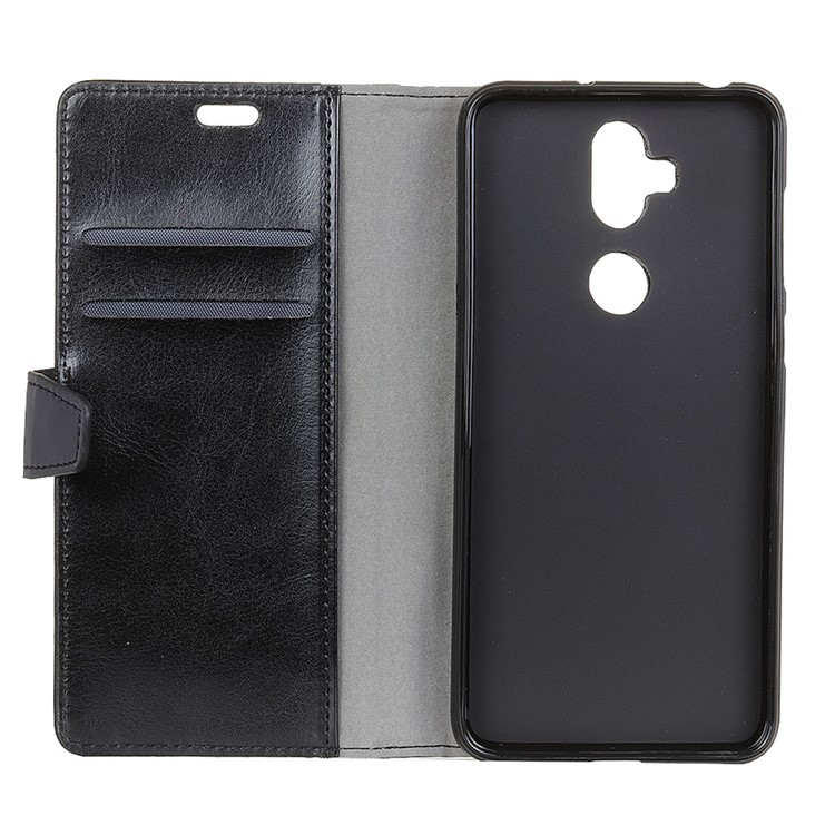 Crazy Horse Wallet Leather Stand Case for Asus Zenfone 5 Lite ZC600KL - Black-5