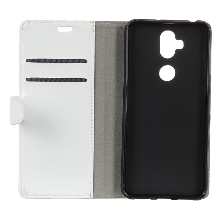 Crazy Horse Wallet Leather Stand Cover for Asus Zenfone 5 Lite ZC600KL - White-4